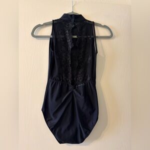 Ballet Rosa embroidered back leotard